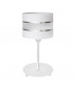 Helen Table Lamp With Round Shade White Silver 20cm
