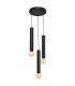 Tuba Cluster Pendant Ceiling Light Black 30cm