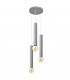 Tuba Cluster Pendant Ceiling Light Grey 30cm