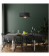 Babilon Cylindrical Pendant Ceiling Light Black Rose Gold 30cm-3