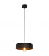 Babilon Cylindrical Pendant Ceiling Light Black Rose Gold 30cm-5