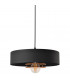 Babilon Cylindrical Pendant Ceiling Light Black Rose Gold 30cm-6