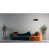 Babilon Cylindrical Pendant Ceiling Light Black Rose Gold 30cm-7