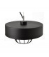 Babilon Cylindrical Pendant Ceiling Light Black 29cm-3
