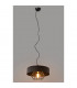 Babilon Cylindrical Pendant Ceiling Light Black 29cm-6
