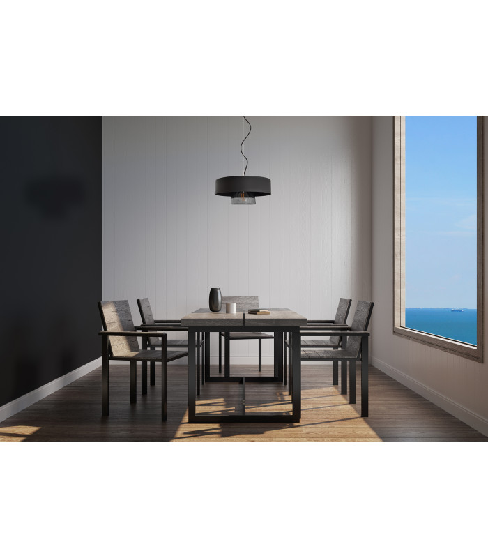 Babilon Cylindrical Pendant Ceiling Light Black 29cm-9