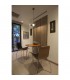 1 Light Dome Ceiling Pendant Black, Gold with Black Shade, E27 - 2