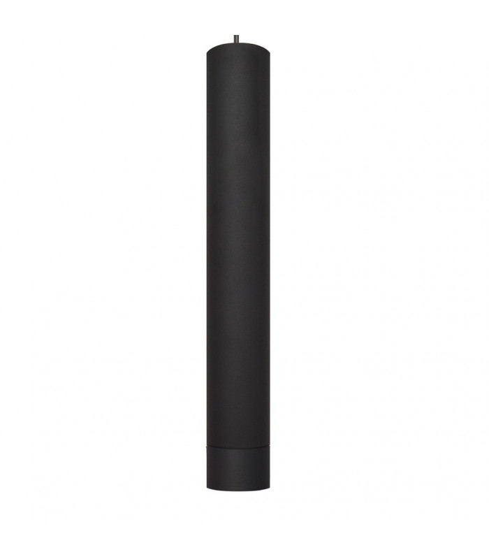 Tuba Straight Bar Pendant Ceiling Light Black 60cm-2