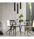 Tuba Straight Bar Pendant Ceiling Light Black 60cm-3