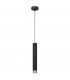 Tuba Slim Pendant Ceiling Light Black Chrome 10cm-1