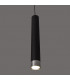 Tuba Slim Pendant Ceiling Light Black Chrome 10cm-6