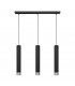 Tuba Straight Bar Pendant Ceiling Light Black Chrome 60cm-1