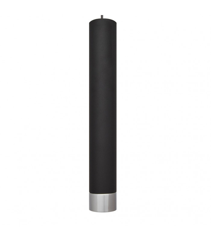 Tuba Straight Bar Pendant Ceiling Light Black Chrome 60cm-3