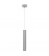 Tuba Slim Pendant Ceiling Light Grey 10cm
