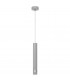 Tuba Slim Pendant Ceiling Light Grey Chrome 10cm