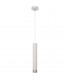 Tuba Slim Pendant Ceiling Light White Chrome 10cm