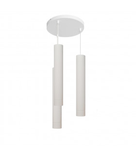 Tuba Cluster Pendant Ceiling Light White 30cm