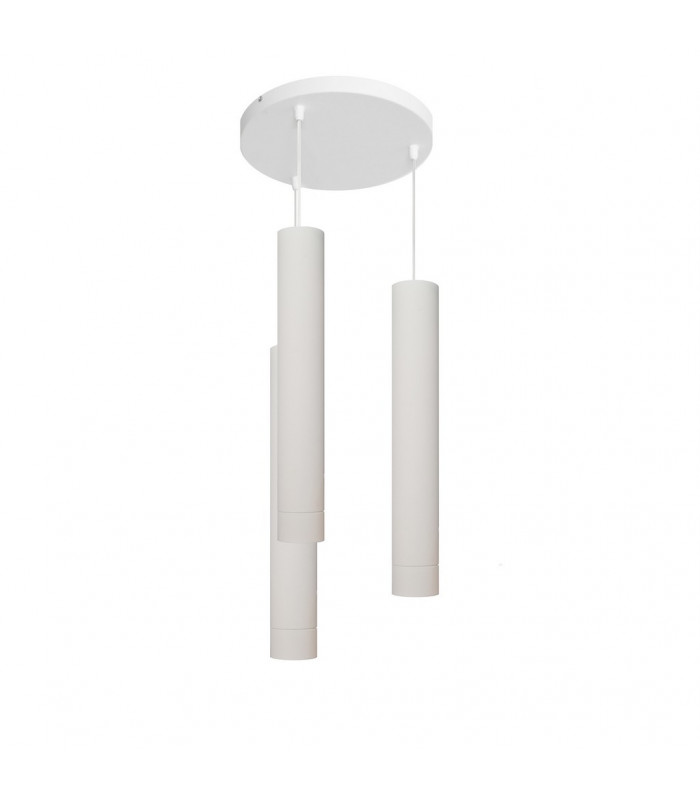 Tuba Cluster Pendant Ceiling Light White 30cm