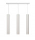 Tuba Straight Bar Pendant Ceiling Light White 60cm