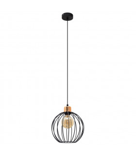 Mercure Wire Frame Pendant Ceiling Light Black Copper 24cm-1