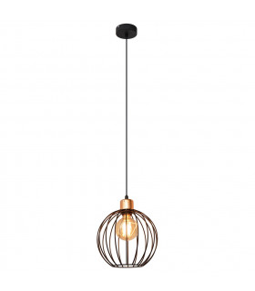Mercure Wire Frame Pendant Ceiling Light Black Copper 24cm-2