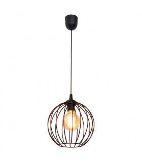 Mercure Wire Frame Pendant Ceiling Light Black 24cm-2