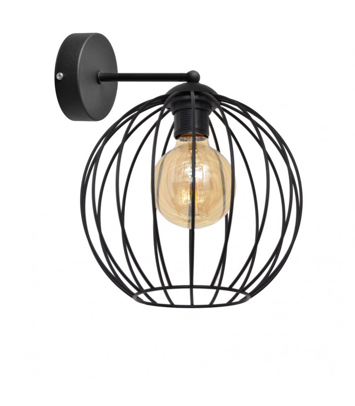 Mercure Wall Lamp Black 26cm