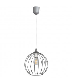 Mercure Wire Frame Pendant Ceiling Light Grey 24cm