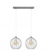 Mercure Straight Bar Pendant Ceiling Light Grey 50cm-1