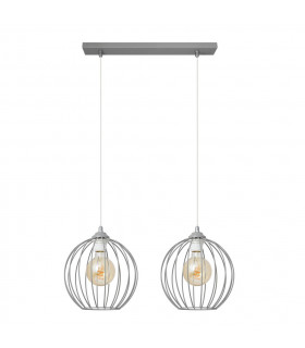 Mercure Straight Bar Pendant Ceiling Light Grey 50cm-1