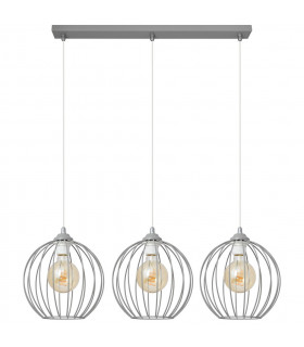 Mercure Straight Bar Pendant Ceiling Light Grey 70cm-1