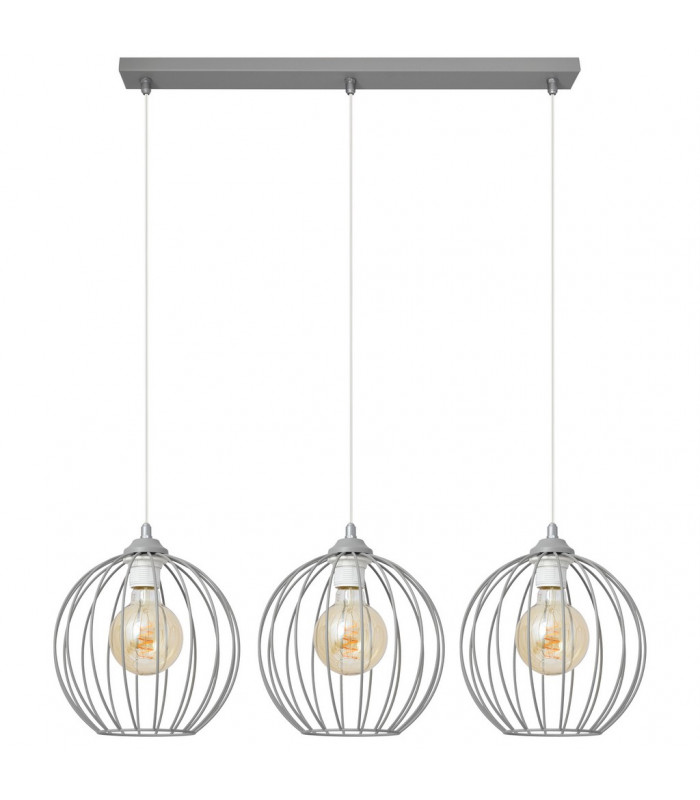 Mercure Straight Bar Pendant Ceiling Light Grey 70cm-1