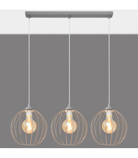 Mercure Straight Bar Pendant Ceiling Light Grey 70cm-2