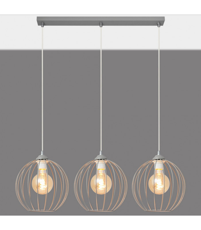 Mercure Straight Bar Pendant Ceiling Light Grey 70cm-2