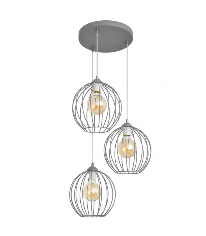 Mercure Cluster Pendant Ceiling Light Grey 40cm-1
