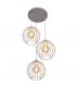 Mercure Cluster Pendant Ceiling Light Grey 40cm-2