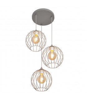 Mercure Cluster Pendant Ceiling Light Grey 40cm-2