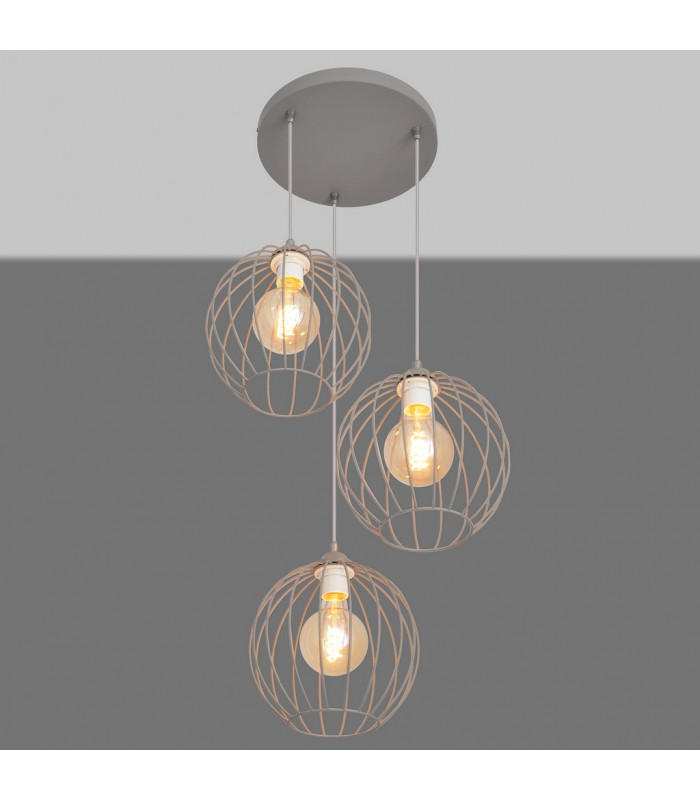 Mercure Cluster Pendant Ceiling Light Grey 40cm-3