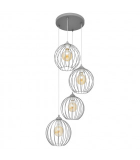 Mercure Cluster Pendant Ceiling Light Grey 40cm-1