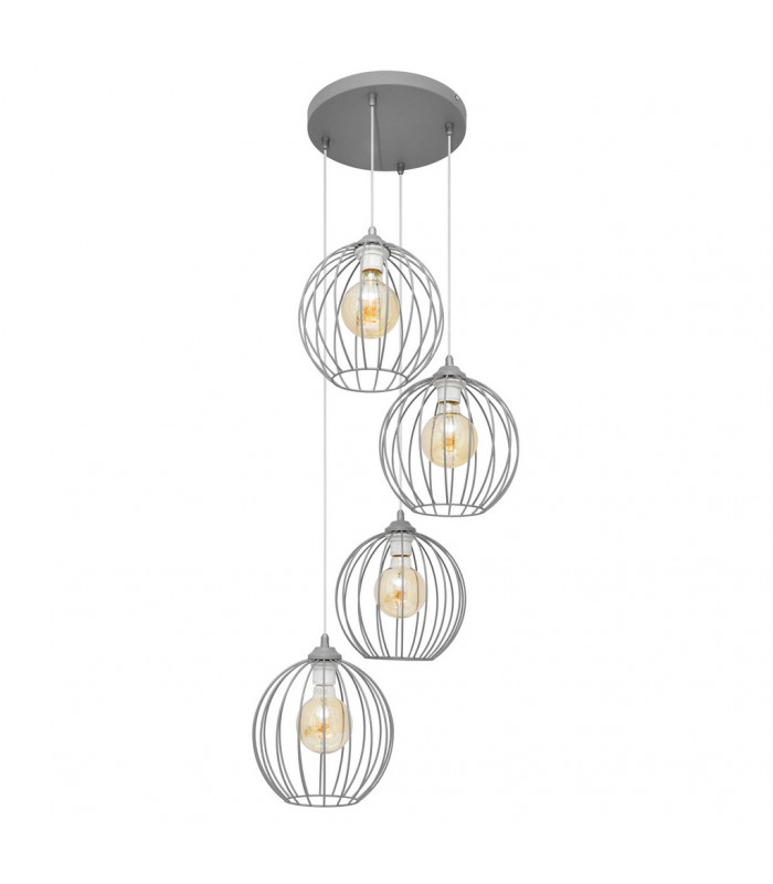 Mercure Cluster Pendant Ceiling Light Grey 40cm-1