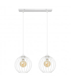 Mercure Straight Bar Pendant Ceiling Light White 50cm-1