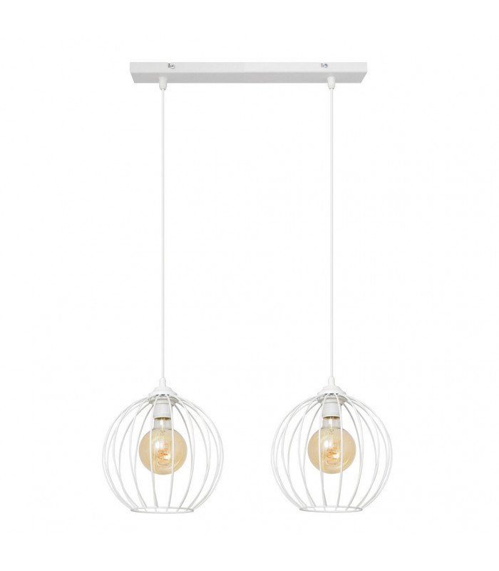 Mercure Straight Bar Pendant Ceiling Light White 50cm-1