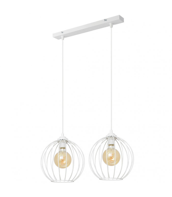 Mercure Straight Bar Pendant Ceiling Light White 50cm-2