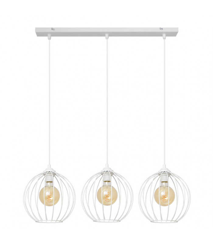 Mercure Straight Bar Pendant Ceiling Light White 70cm-1