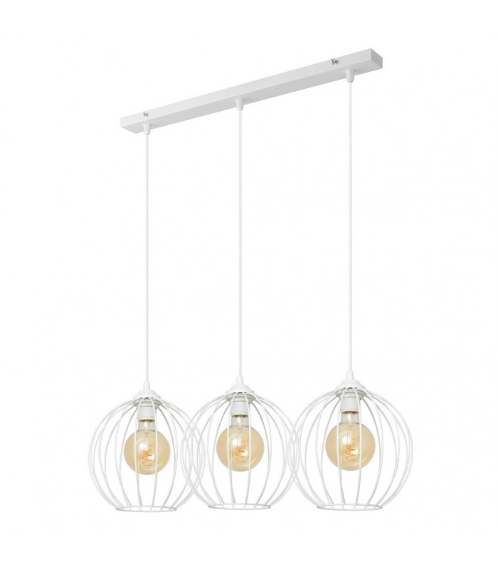 Mercure Straight Bar Pendant Ceiling Light White 70cm-3