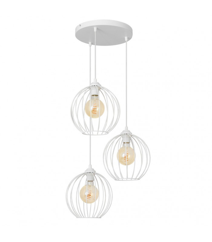 Mercure Cluster Pendant Ceiling Light White 40cm-3
