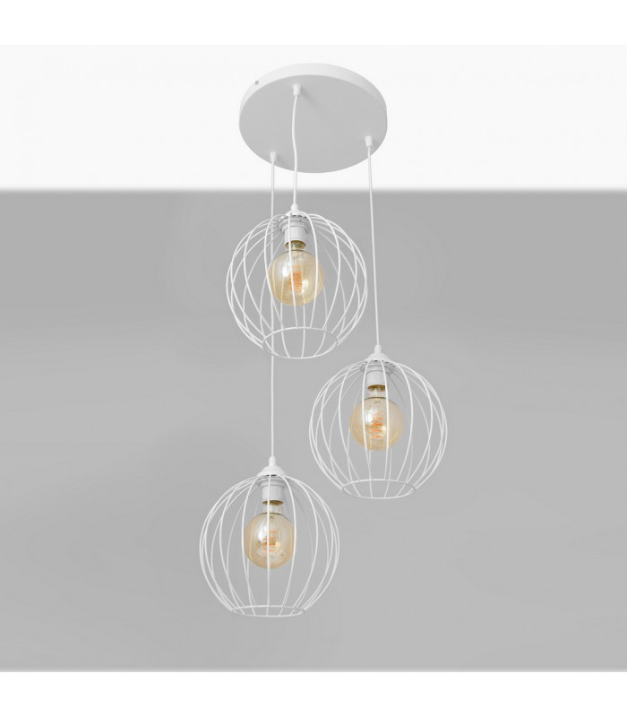 Mercure Cluster Pendant Ceiling Light White 40cm-4