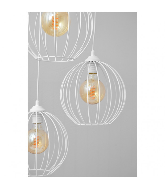 Mercure Cluster Pendant Ceiling Light White 40cm-5