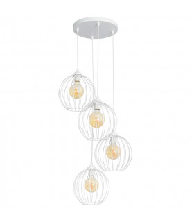 Mercure Cluster Pendant Ceiling Light White 40cm-1