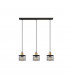 Edison Straight Bar Pendant Ceiling Light Black Copper 65cm-3